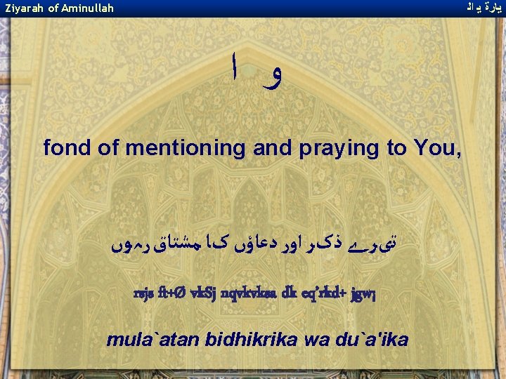 ﻳﺎﺭﺓ ﻳ ﺍﻟ Ziyarah of Aminullah ﻭ ﺍ fond of mentioning and praying ﻳﺎﺭﺓ ﻳ ﺍﻟ Ziyarah of Aminullah ﻭ ﺍ fond of mentioning and praying