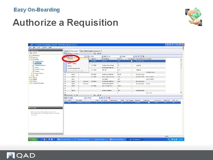 Easy On-Boarding Authorize a Requisition 