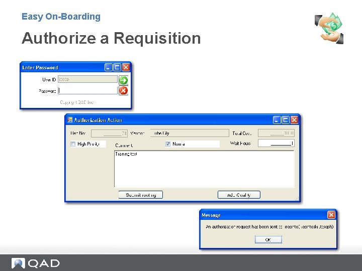 Easy On-Boarding Authorize a Requisition 