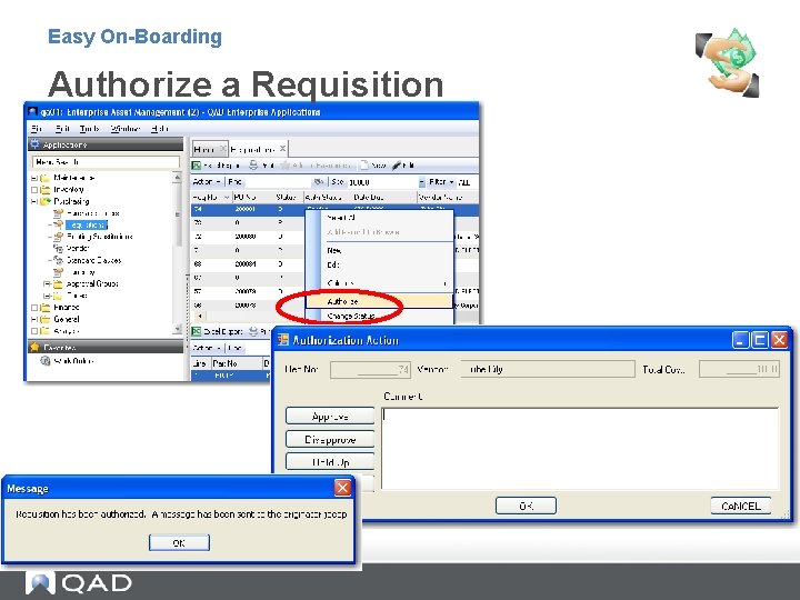 Easy On-Boarding Authorize a Requisition 