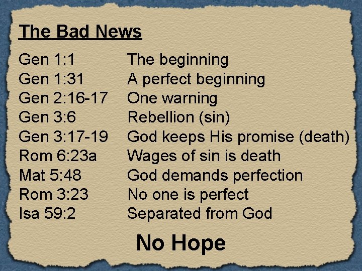 The Bad News Gen 1: 1 Gen 1: 31 Gen 2: 16 17 Gen