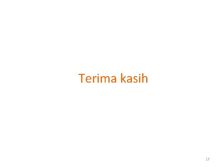 Terima kasih 17 