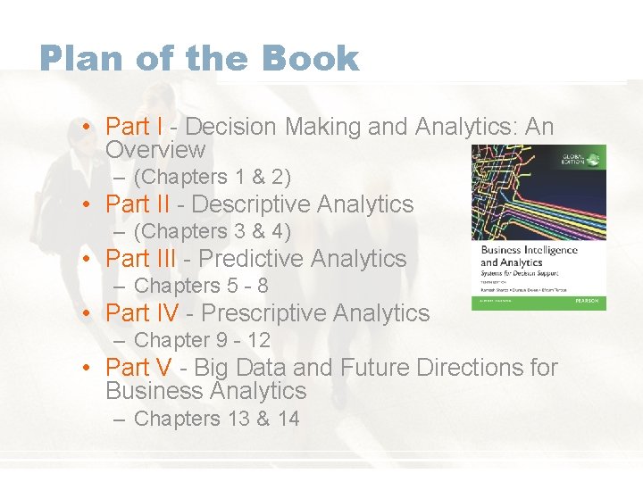 Plan of the Book • Part I - Decision Making and Analytics: An Overview