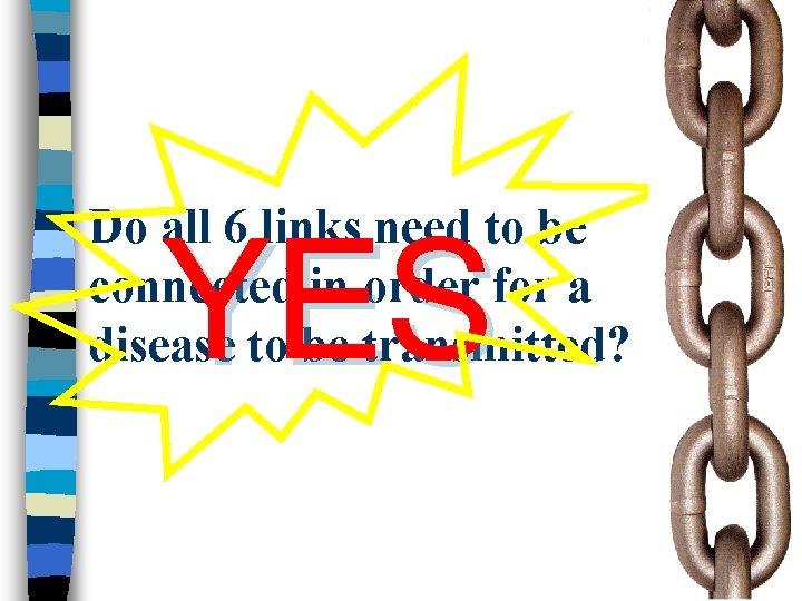 Do all 6 links need to be connected in order for a disease to