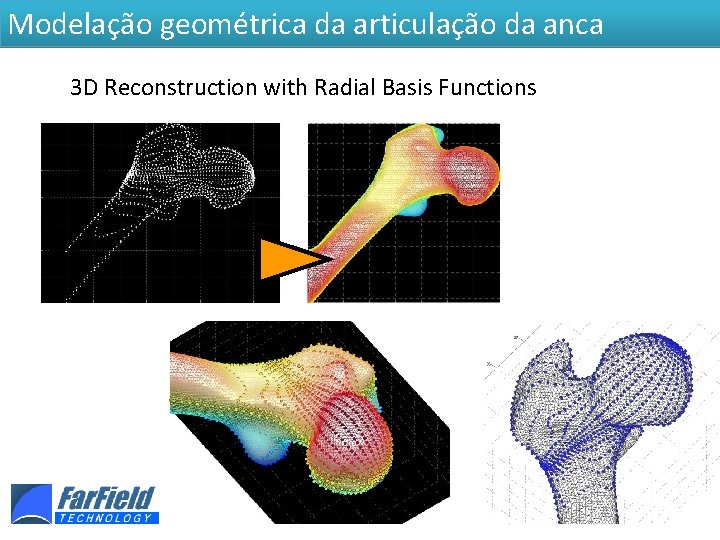 Modelação geométrica da articulação da anca 3 D Reconstruction with Radial Basis Functions 