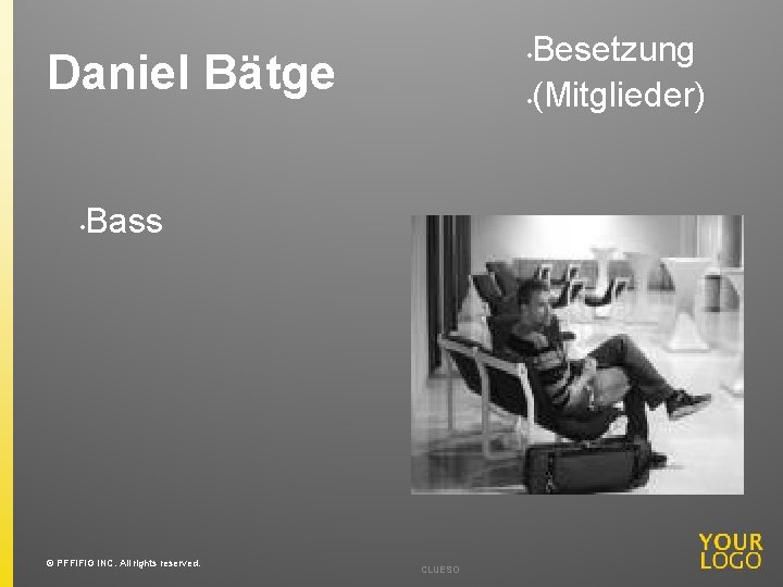 Besetzung • (Mitglieder) • Daniel Bätge • Bass © PFFIFIG INC. All rights reserved.
