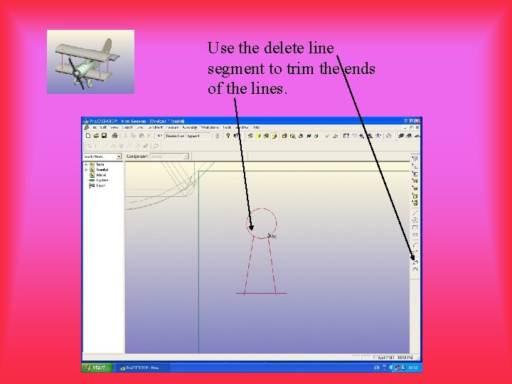 Use the delete line segment to trim the ends of the lines. 