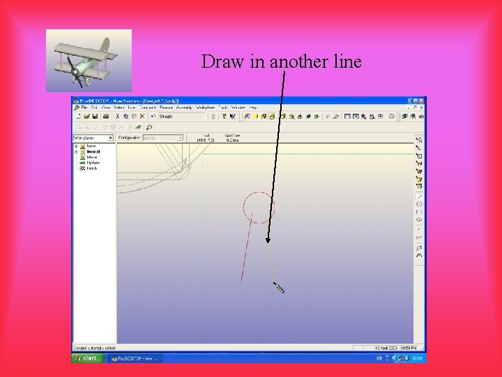 Draw in another line 