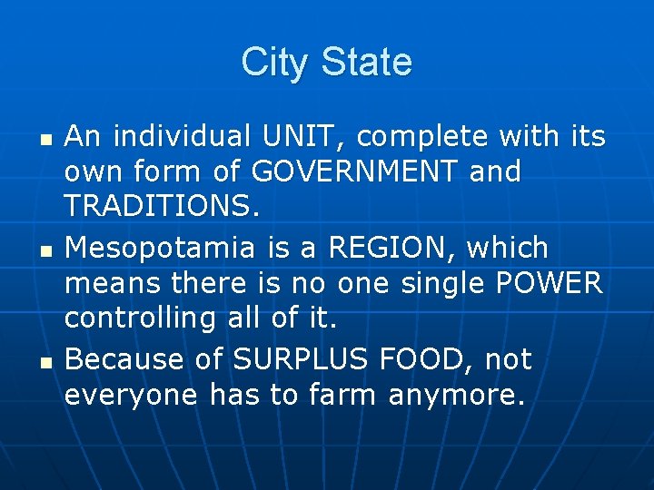 City State n n n An individual UNIT, complete with its own form of