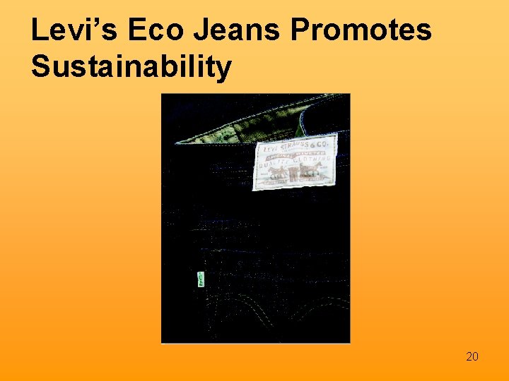 Levi’s Eco Jeans Promotes Sustainability 20 