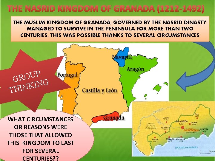 THE NASRID KINGDOM OF GRANADA (1212 -1492) THE MUSLIM KINGDOM OF GRANADA, GOVERNED BY