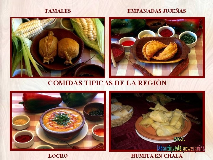 TAMALES EMPANADAS JUJEÑAS COMIDAS TIPICAS DE LA REGIÓN LOCRO HUMITA EN CHALA 