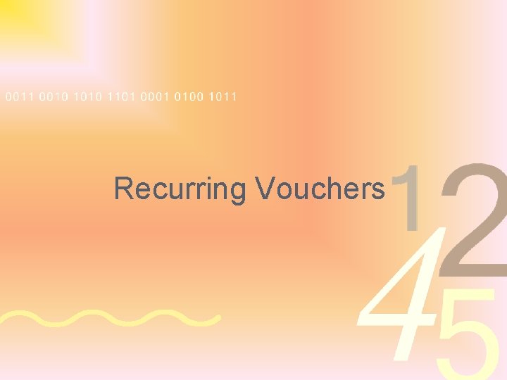 Recurring Vouchers 