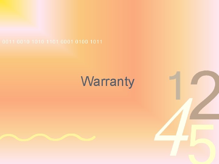 Warranty 