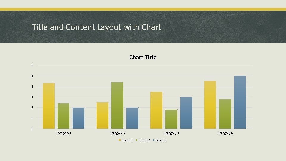 Title and Content Layout with Chart Title 6 5 4 3 2 1 0