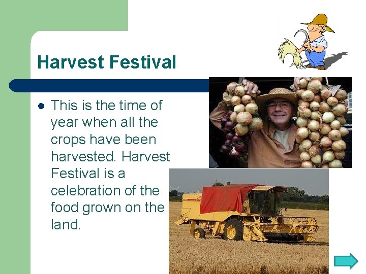 Harvest Festival l This is the time of year when all the crops have