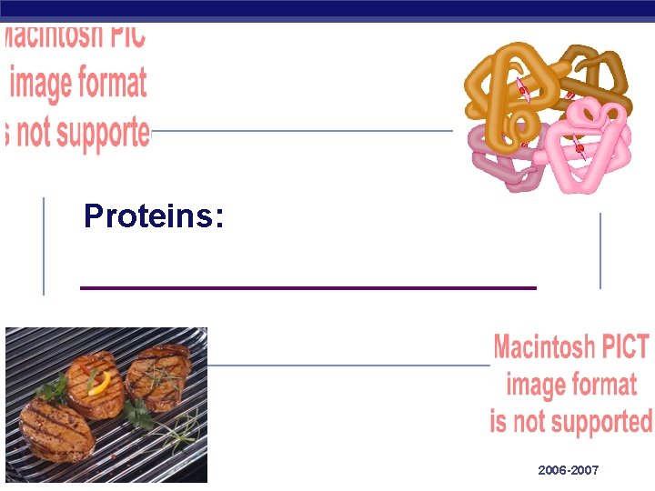 Proteins: _____________ Regents Biology 2006 -2007 