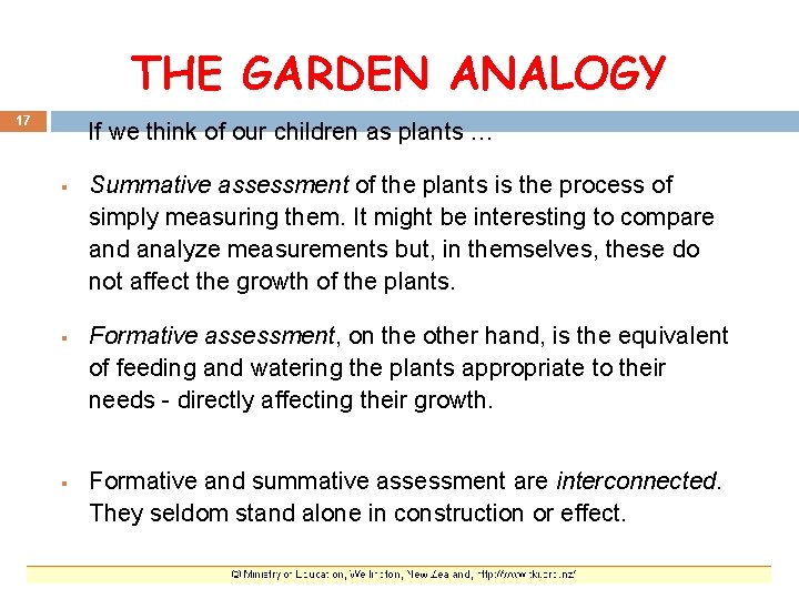 THE GARDEN ANALOGY 17 If we think of our children as plants … §