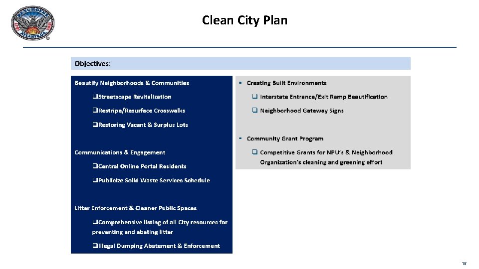 Clean City Plan 15 