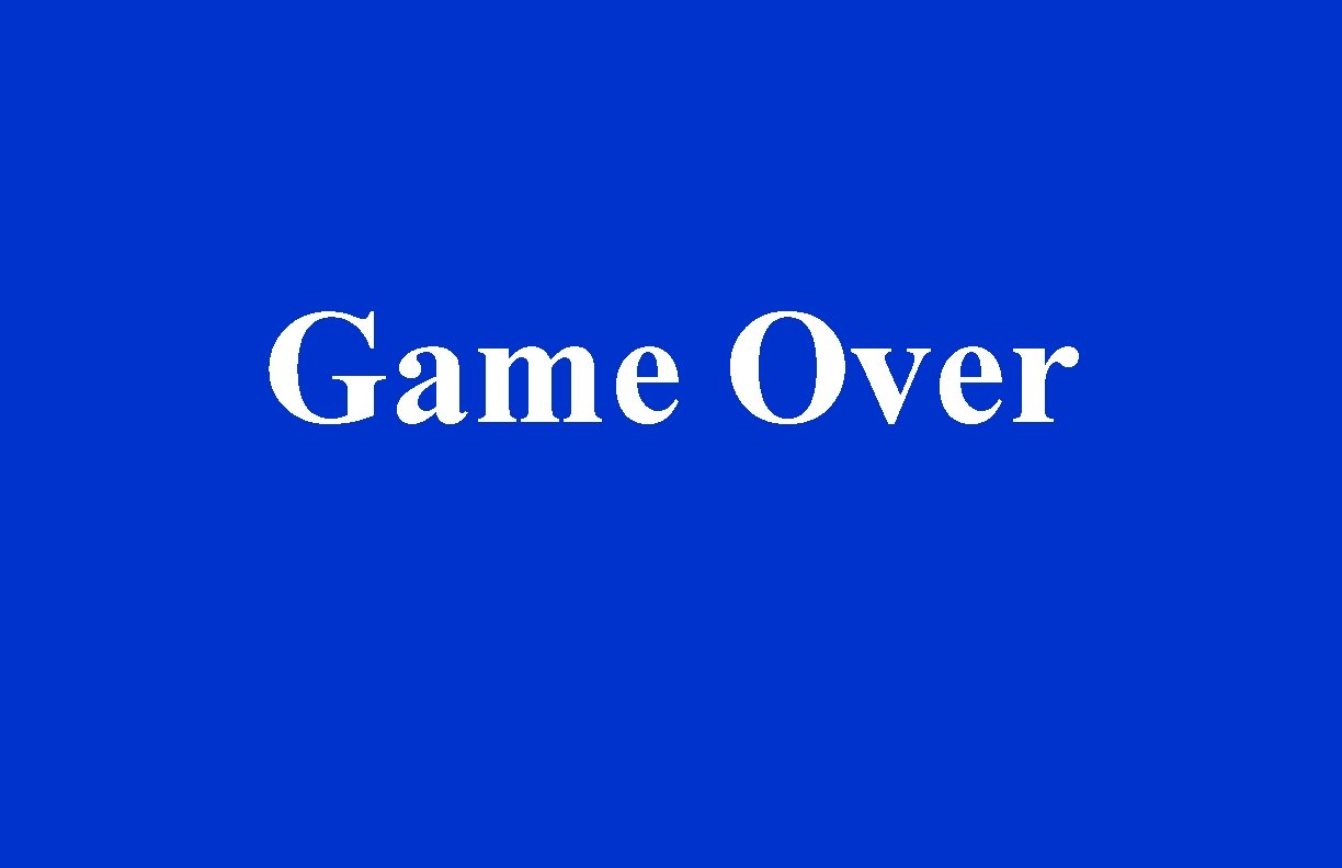 Game Over 