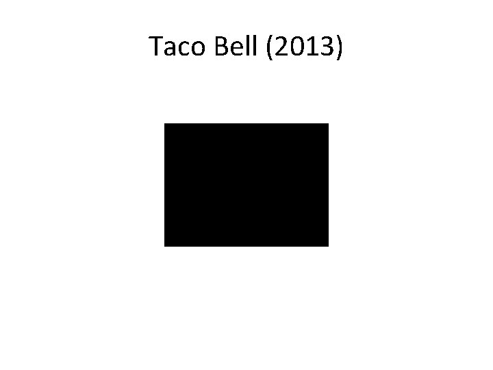 Taco Bell (2013) Taco Bell (2013)