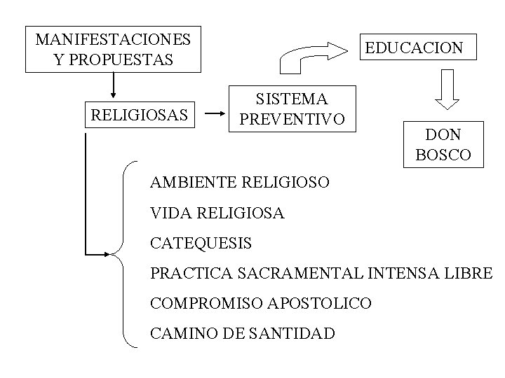 MANIFESTACIONES Y PROPUESTAS RELIGIOSAS EDUCACION SISTEMA PREVENTIVO DON BOSCO AMBIENTE RELIGIOSO VIDA RELIGIOSA CATEQUESIS