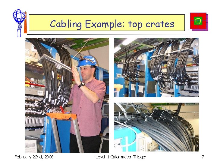 Cabling Example: top crates February 22 nd, 2006 Level-1 Calorimeter Trigger 7 