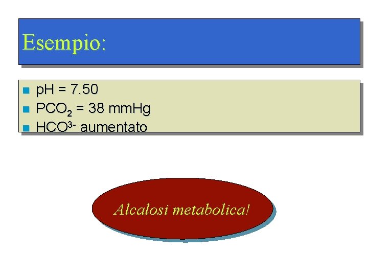 Esempio: n n n p. H = 7. 50 PCO 2 = 38 mm.