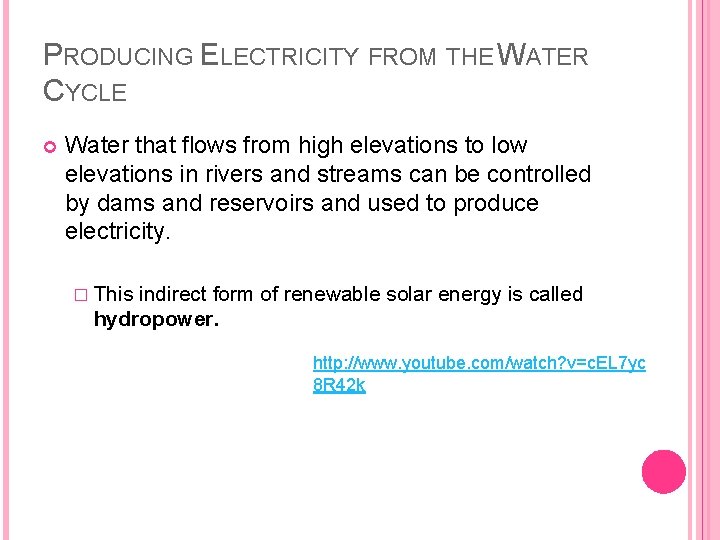 THE LIGHT OF THE FUTURE RENEWABLE ENERGY RESOURCES