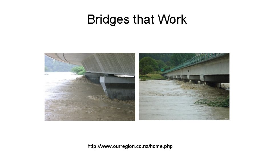 Bridges that Work http: //www. ourregion. co. nz/home. php 