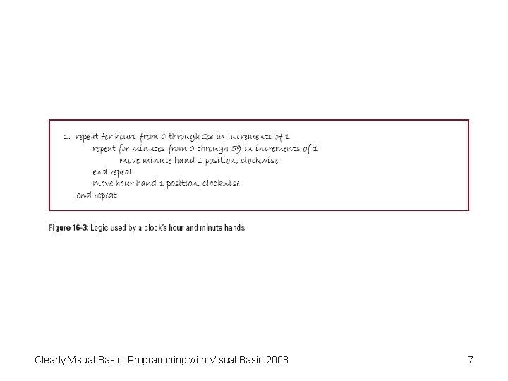 Clearly Visual Basic: Programming with Visual Basic 2008 7 