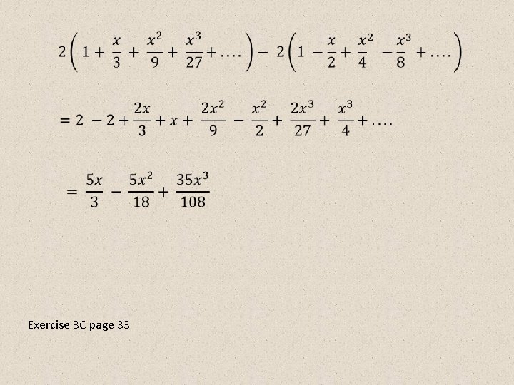 Exercise 3 C page 33 