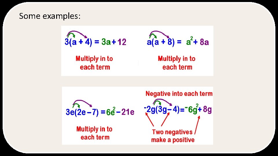 Some examples: 