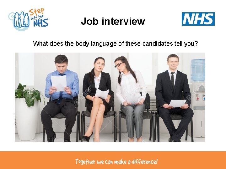 Job interview What does the body language of these candidates tell you? 