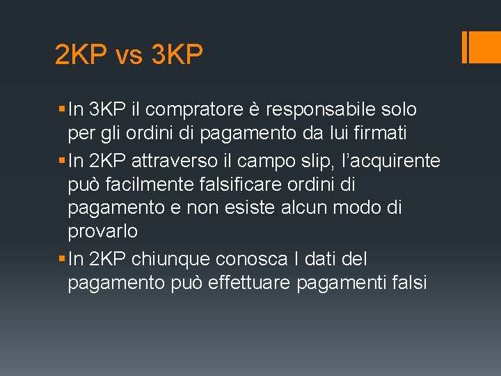 2 KP vs 3 KP § In 3 KP il compratore è responsabile solo