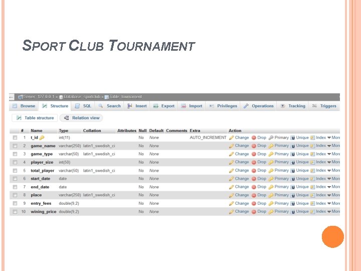 SPORT CLUB TOURNAMENT 