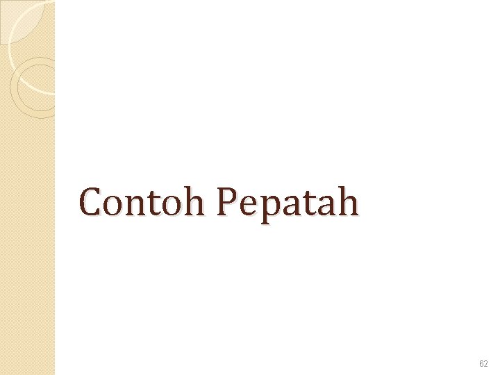 Contoh Pepatah 62 