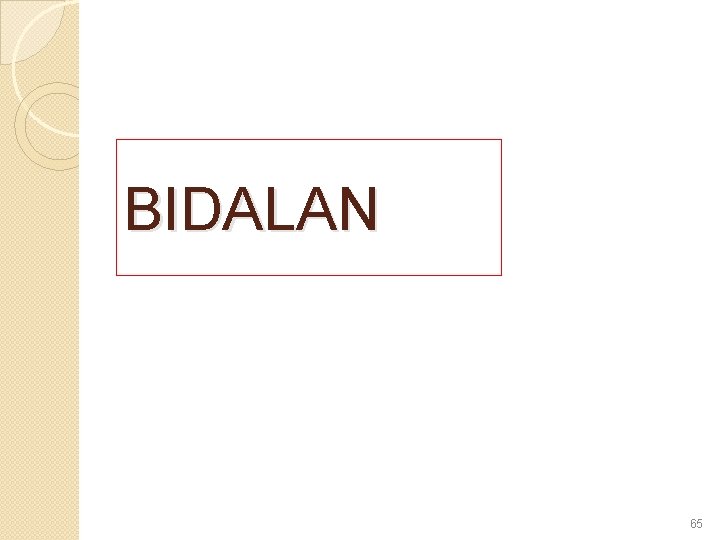 BIDALAN 65 