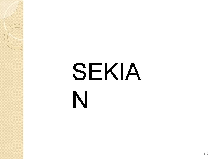 SEKIA N 86 