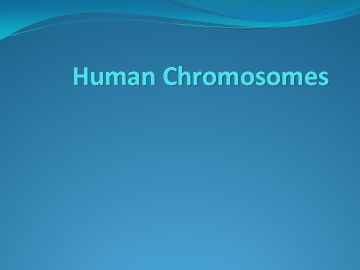 Human Chromosomes Human Chromosomes