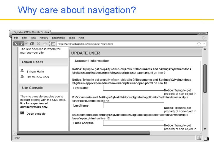 Why care about navigation? 