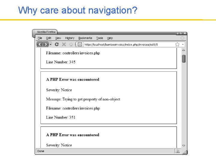 Why care about navigation? 