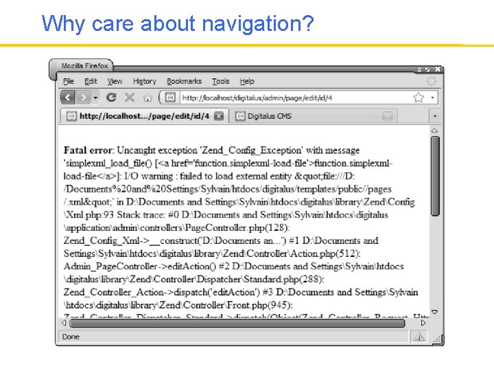 Why care about navigation? 