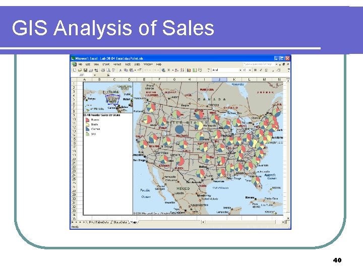 GIS Analysis of Sales 40 