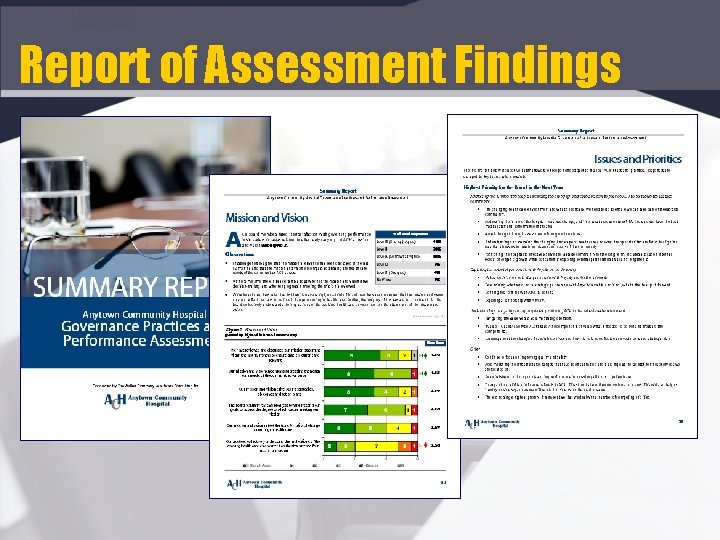Report of Assessment Findings 