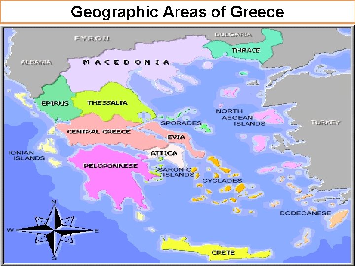 Geographic Areas of Greece 