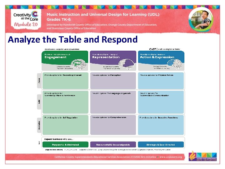 Analyze the Table and Respond 