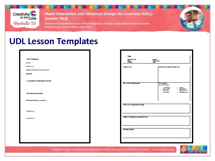 UDL Lesson Templates 