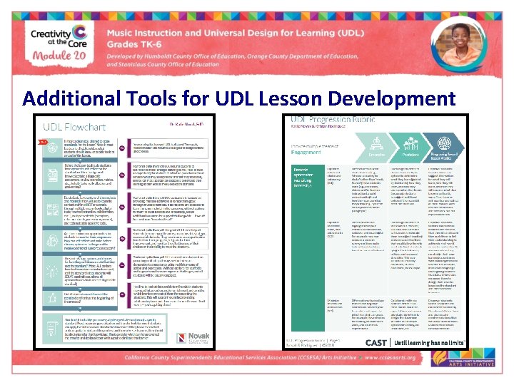 Additional Tools for UDL Lesson Development 