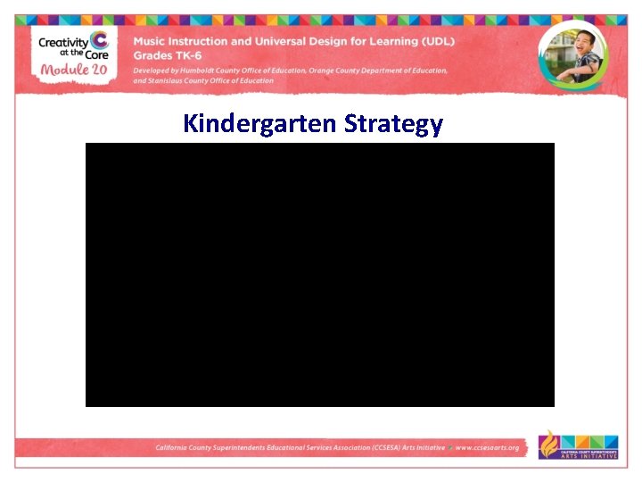Kindergarten Strategy 
